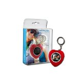 Canyon Digital Photo frame, 1.1" Red heart shape keyring with re