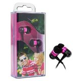 Canyon Headphone - In the ear - 1.35mm - Black and Pink      - 2