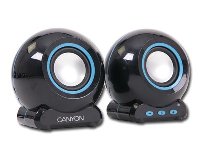 Canyon  speaker - (Stereo, 6W, 100Hz - 20kHz, USB) , round, Blac