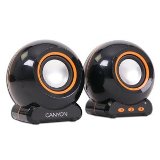 Canyon  speaker - (Stereo, 6W, 100Hz - 20kHz, USB) , round, Blac