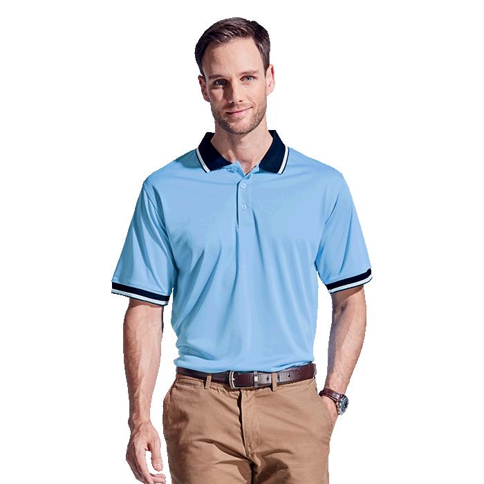 Barron Colour Stripe Golfer - Avail in: Navy/Khaki/White, Red/Na