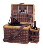 Willow picnic basket for 2