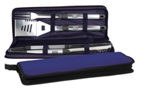 Neoprene 3 Piece Bbq Set - Royal/Navy