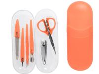 Manicure Set in Hard Case-Red