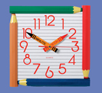 Crayon Wall Clock