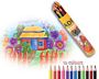 Adel Colour Pencils Metal Tube 12  Long - Min orders apply, plea