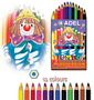 Adel Colour Pencils 12  Jumbo Hexa - Min orders apply, please co