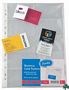 A4 Business Card Filling Pockets - Min orders apply, please cont