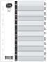 Manilla Index Jan-Dec Single Set Wht - Min orders apply, please