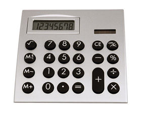 SLV 8 DIGIT Desk Top CALCULATOR FLIPPER