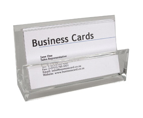 ACRYLIC DESK TOP BUSINESS CARD HOLDER