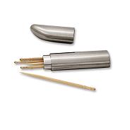 Nickel Satin Toothpick holder (Incl toothpicks)