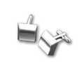 SILVER CUFF LINK SET  SQUARE