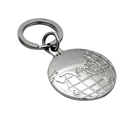 SILVER KEYRINGM "EARTH"