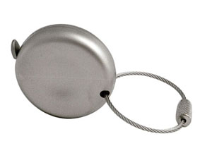 MATT SILVER KEYRING WITH 1M TAPE MEASURE