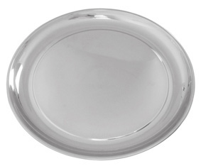 SS ROUND SERVING TRAY 35CM