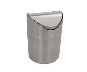 MATT STAINLESS STEEL TABLE BIN