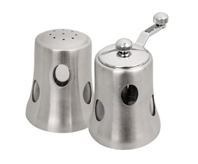 MATT SS SALT SHAKER & PEPPER GRINDER