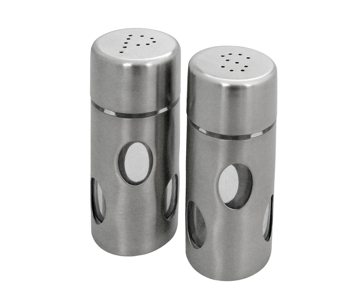 STAINLESS STEEL SALT & PEPPER SET