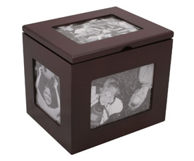 DARK MAHOGANY PHOTO BOX (120 PHOTO S)