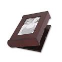 Dark Mahogany Photo Frame + Album - Holds 80 photo s