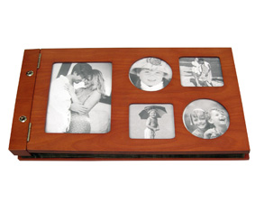 Cherry wood photo album - Holds 240 photos (37*22*3cm)