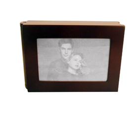 Photo Box Book Dark Mahogany  (80 Ph