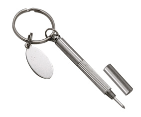 SLV MINI SCREWDRIVER KEYRING + LOGO DISC