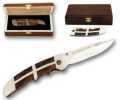 440 SS+WOOD FOLDING KNIFE IN WOODEN BOX