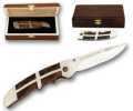 440 SS+WOOD FOLDING KNIFE IN WOODEN BOX