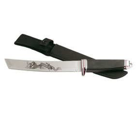 SS HUNTING KNIFE WITH NYLON SHEATH(36CM)