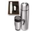 MSS 1L VACUUM FLASK W/400ML THERMAL MUG