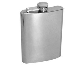 MSS HIP FLASK W/CAPTION LID (237ML)(8oz)