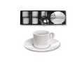 TUXEDO6 PORCELAIN ESPRESSO CUP+SAUCER