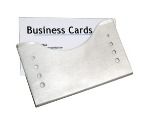 MATT SLV BUSINESS CARD HOLDER "SLIDE"