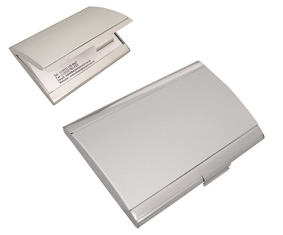 MATT SLV+AL BUSINESS CARD HOLDER "DUET"