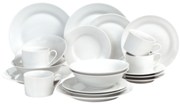 20Pcs White porcelain dinner set in colour gift box