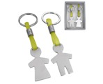 TWO TONE HIS & HERS KEYHOLDER SET BOY/GIRL