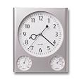 PLASTIC WALL CLOCK WITH WEATHER STATION