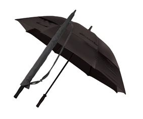 AL. AND BLACK AUTO WINDPROOF UMBRELLA