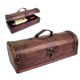 WOODEN WINE CHEST FLAT 1 BOTTLE