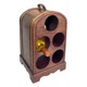 WOODEN WINE CADDY 5 BOTTLES