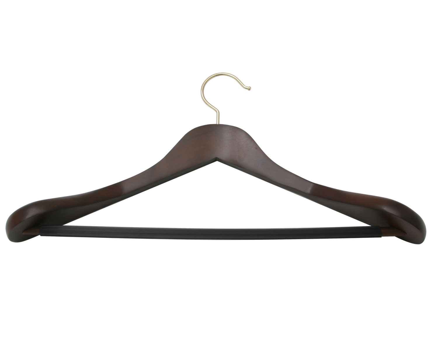 WALNUT WOOD DELUXE SUIT HANGER