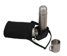 S/S FLASK SET (500ML)+2(200ML)MUGS IN BAG