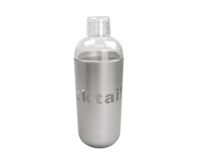 Silver And Clear Cocktail Shaker H 2