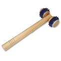 Natural wood back massager