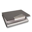 GREY PU ALUMINIUM BUSINESS CARD HOLDER