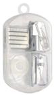 5Pc Mini Stationery Set In Clear Case Includes Stapler, Staples,