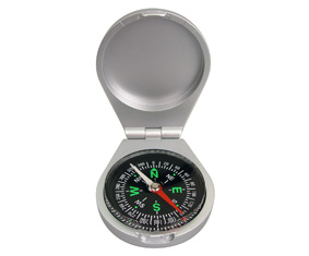 Silver Plastic Compass