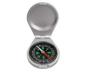 SILVER PLASTIC COMPASS